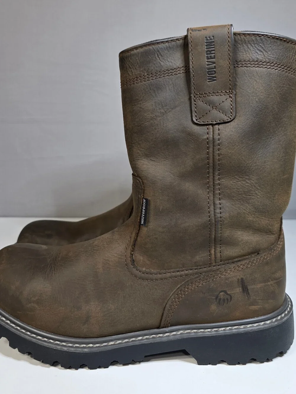 Wolverine Men's Floorhand 10-Inch Waterproof Steel-Toe Wellington Work Boot Sz11